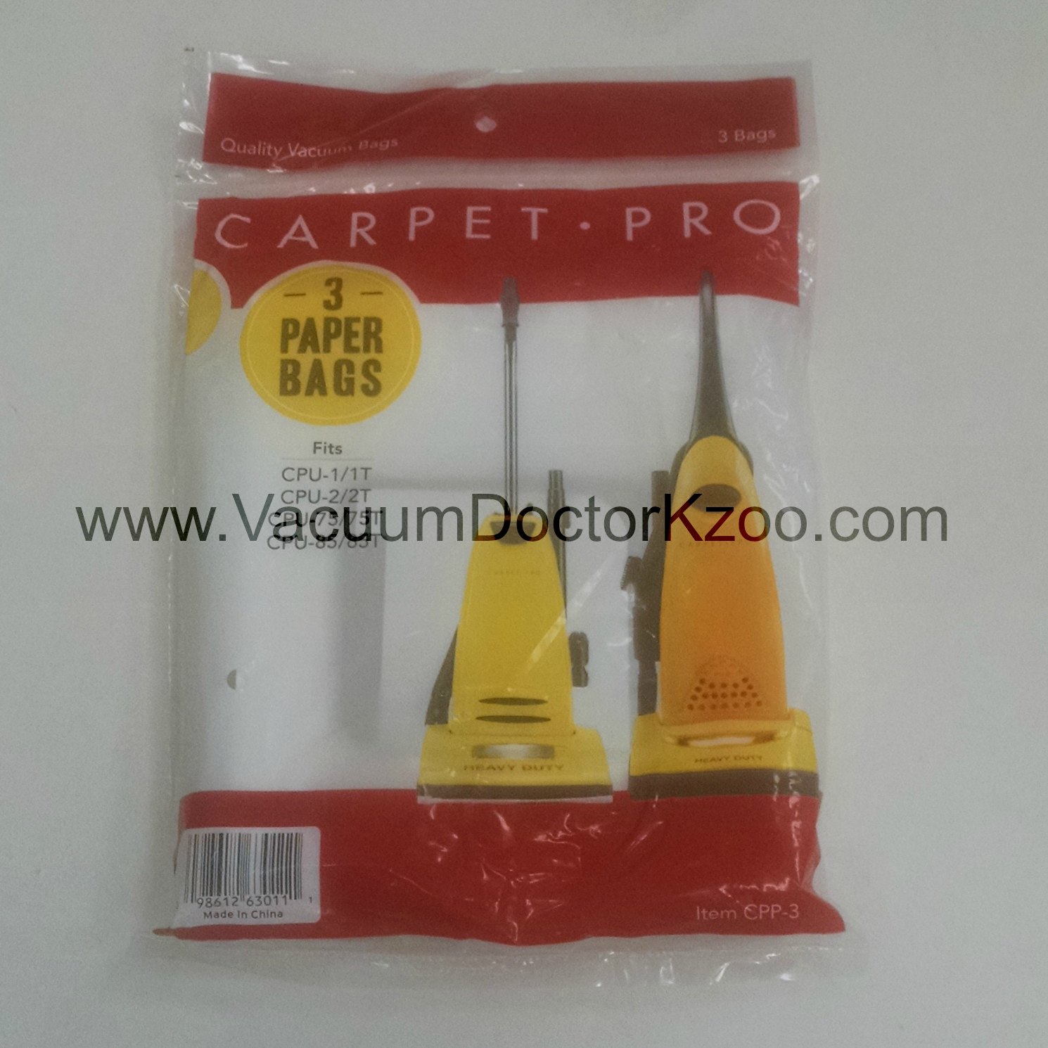 Carpet Pro Bags 3/pck