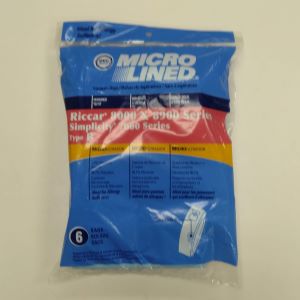 Simplicity 7000 Riccar 8000 Bag Type B Micron DVC - Generic